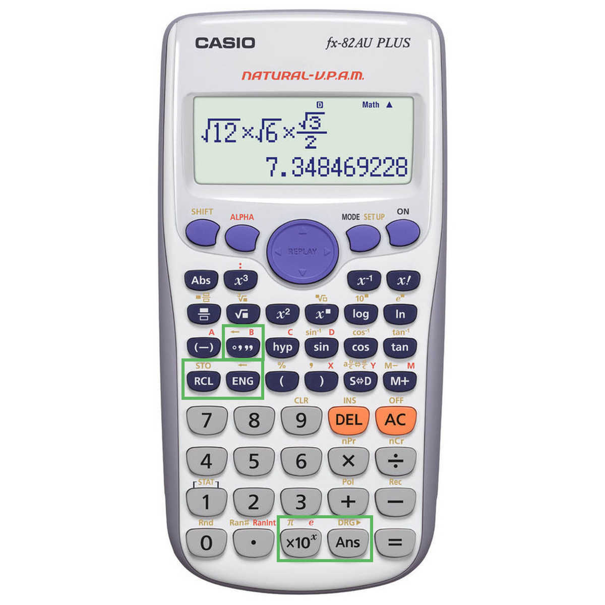 fx-82AU PLUS II Casio calculator - HSC maths calculator