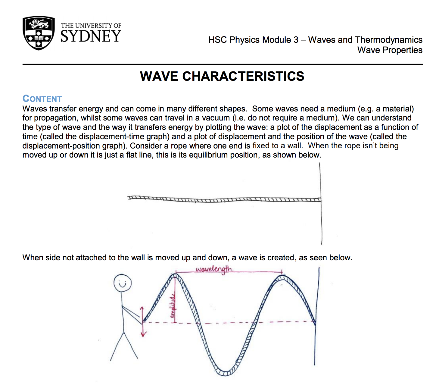 HSC Physics Year 11 Module 3 Waves and Thermodynamics