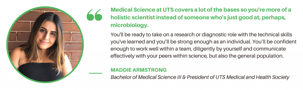 Medical Science UTS - Student Quote