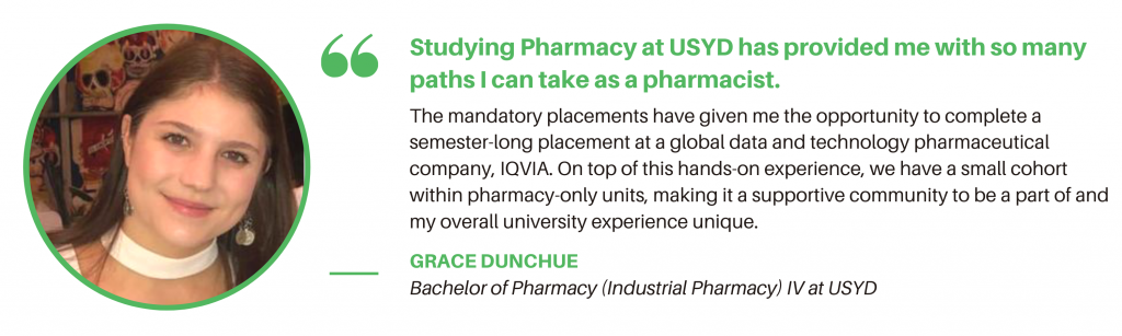 USYD Pharmacy - Student Quote