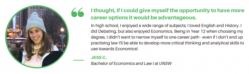 Bachelor of Economics UNSW - Student Quote