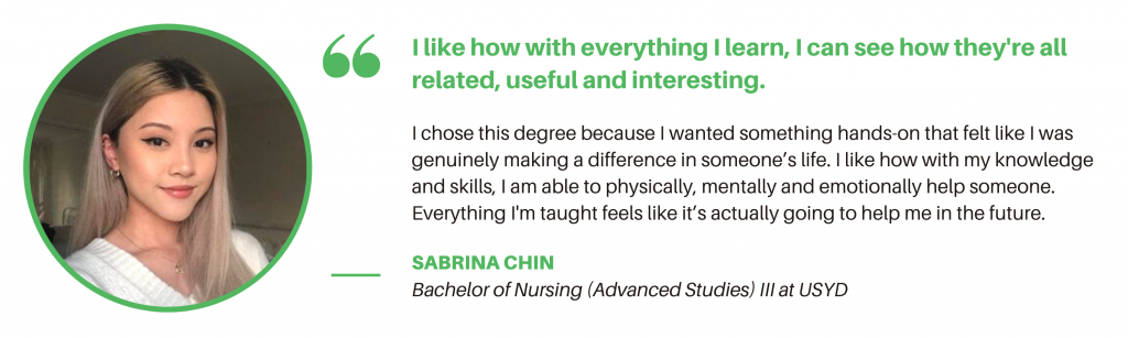 USYD Nursing - Student Quote