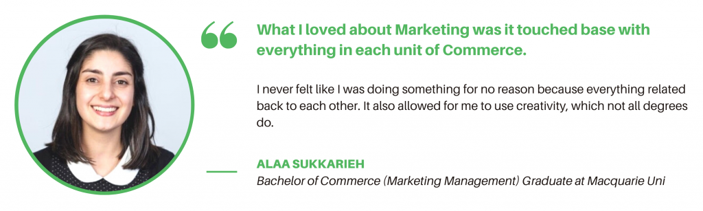 Bachelor of Commerce Macquarie - Student Quote