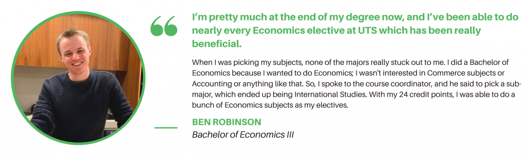 UTS Economics Student Quote