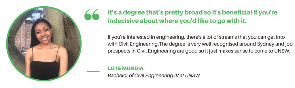UNSW Civil Engineering - Student Quote