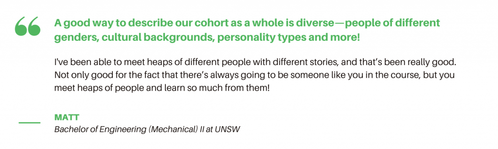 UNSW Mechanical Engineering - Student Quote