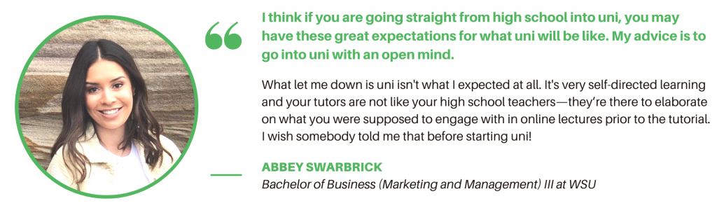 Bachelor of Business WSU - Student Quote