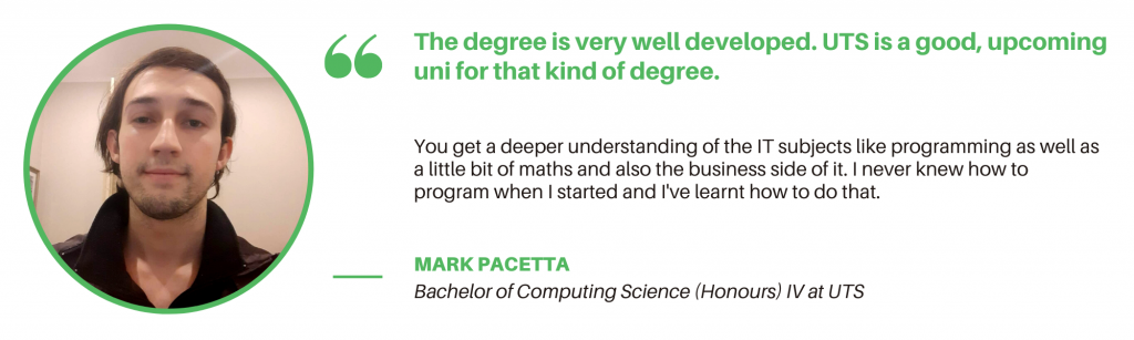 UTS Computer Science - Student Quote 1