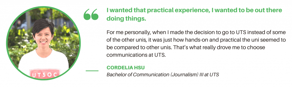 UTS Communications - Student Quote 1