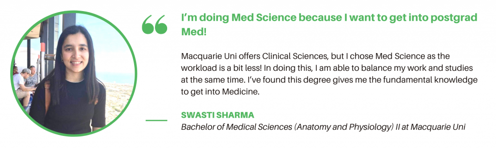 Medical Science Macquarie - Student Quote