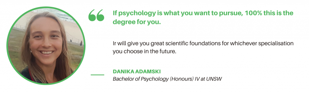Psychology UNSW - Student Quote