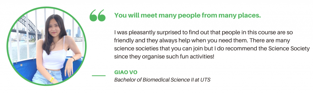 UTS Biomedical Science - Student Quote