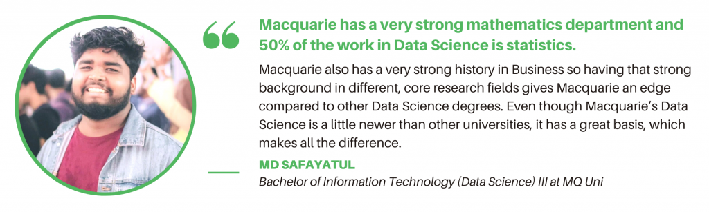 Bachelor of Information Technology MQ - Student Quote