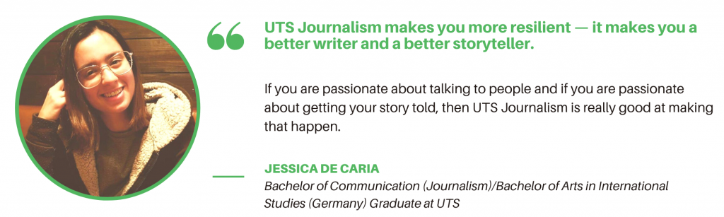 UTS Journalism - Student Quote
