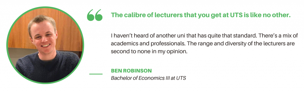 UTS Economics Opinion - Student Quote