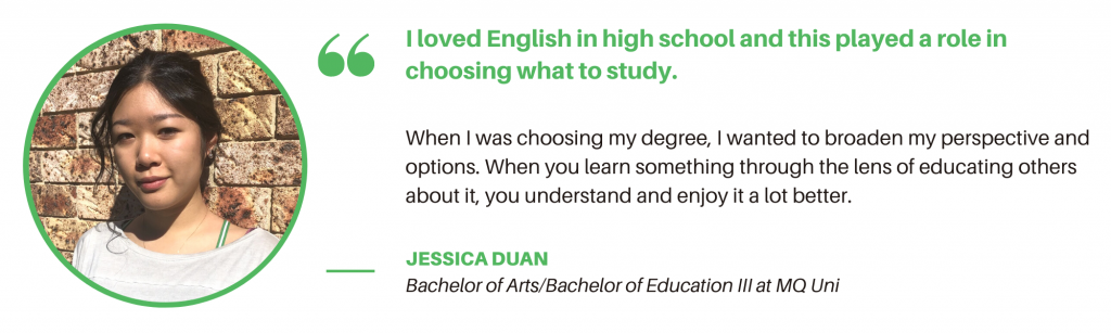 Bachelor of Education MQ - Student Quote