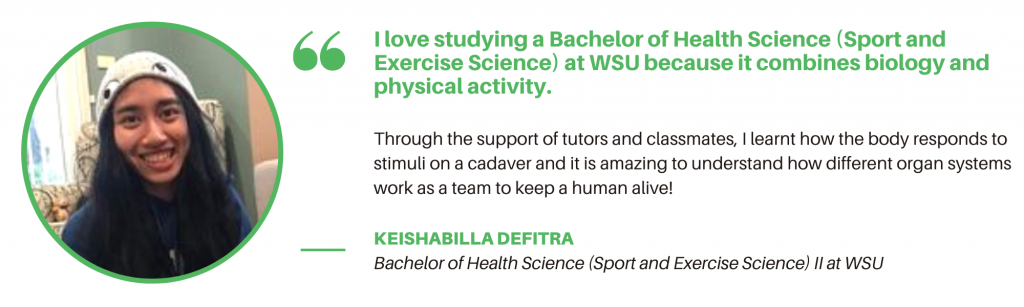 WSU Sport and Exercise Science - Student Quote
