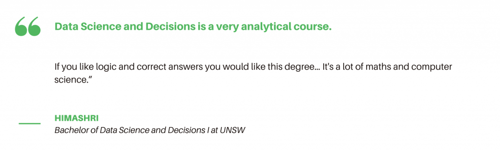 Data Science UNSW - Student Quote