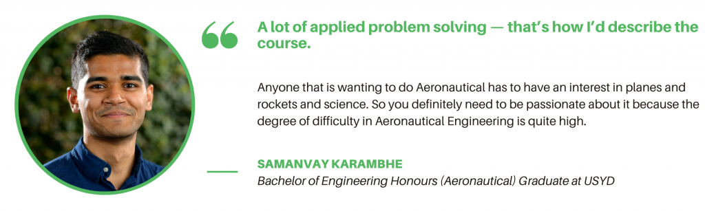 Aeronautical Engineering USYD - Student Quote 1