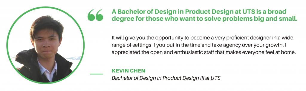 UTS Product Design - Student Quote