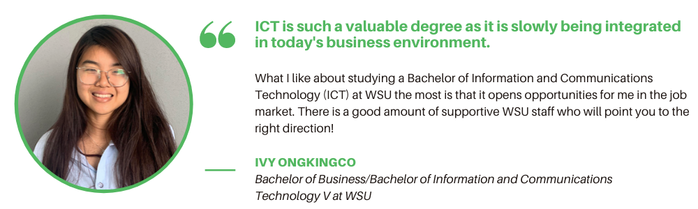 Bachelor of ICT WSU - Student Quote