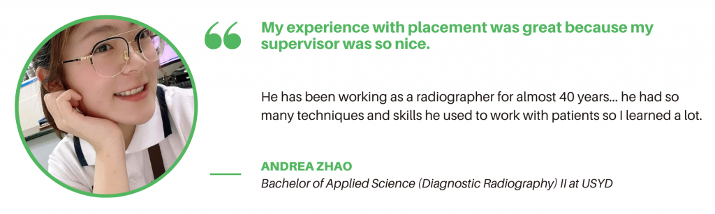Diagnostic Radiography USYD - Student Quote