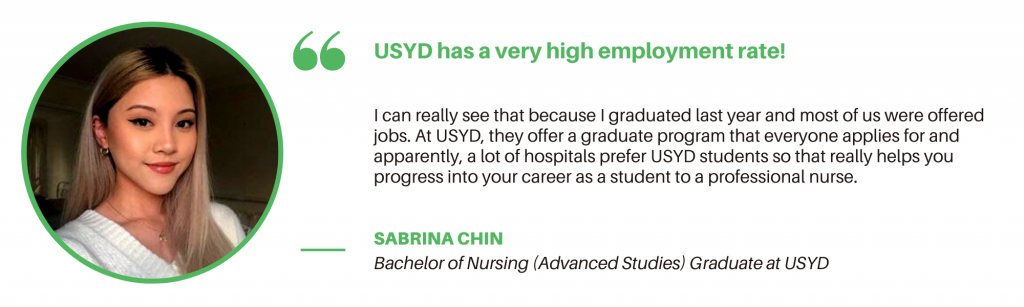 Nursing USYD - Student Quote