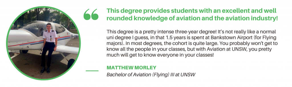 Aviation UNSW - Student Quote