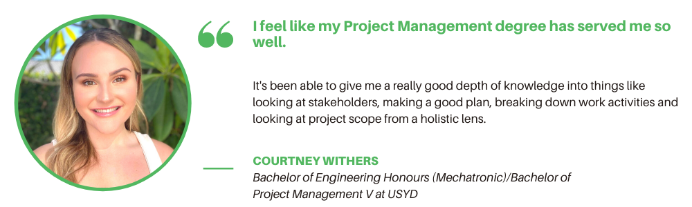 USYD Project Management - Student Quote