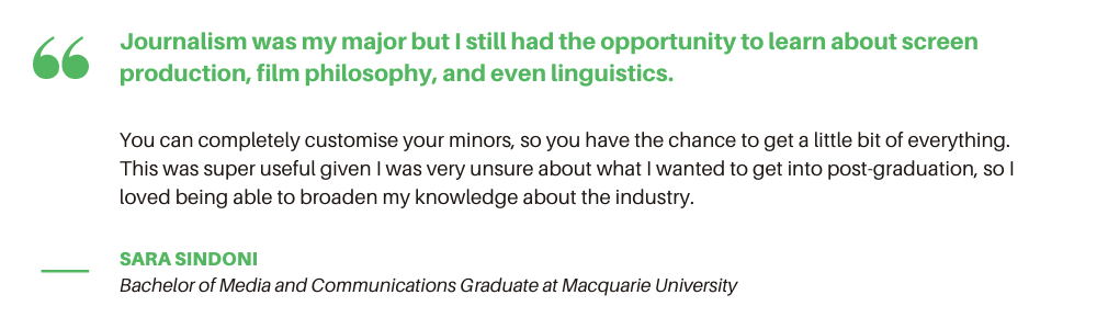 Macquarie University Media - Student Quote