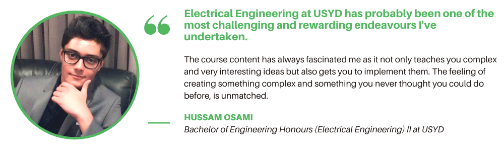 Electrical Engineering USYD - Student Quote