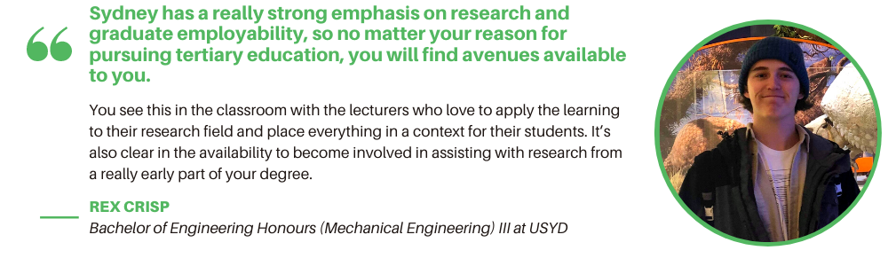 USYD Mechanical Engineering - Student Quote 2