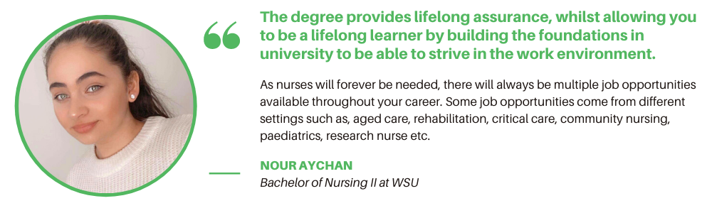 Bachelor of Nursing WSU - Student Quote