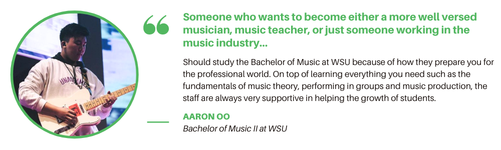 WSU Music - Student Quote