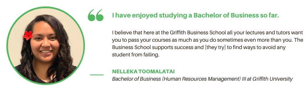 Bachelor of Business Griffith - Quote