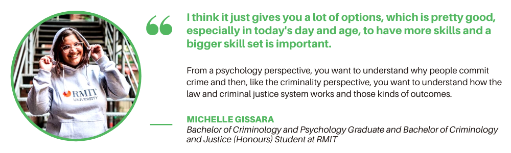 RMIT Criminology and Psychology - Quote