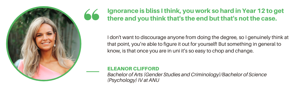 Bachelor of Science ANU - Quote