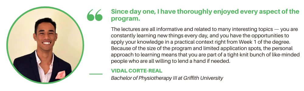 Bachelor of Physiotherapy Griffith - Quote