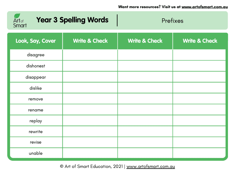 download-printable-year-3-spelling-words-worksheets