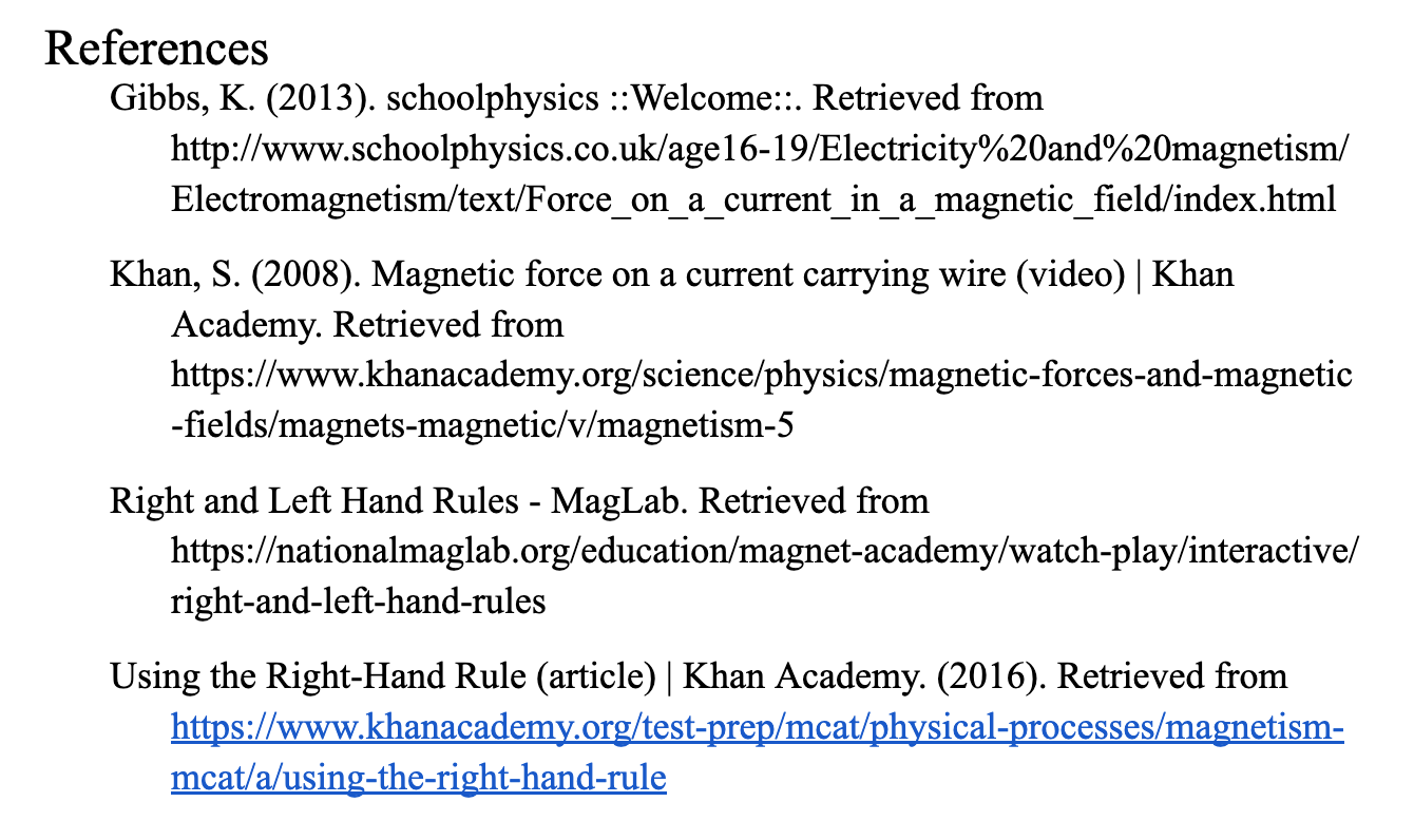 Physics Student Experiment - References