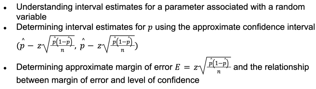 Confidence intervals for proportions - QCE Maths Methods Unit 4