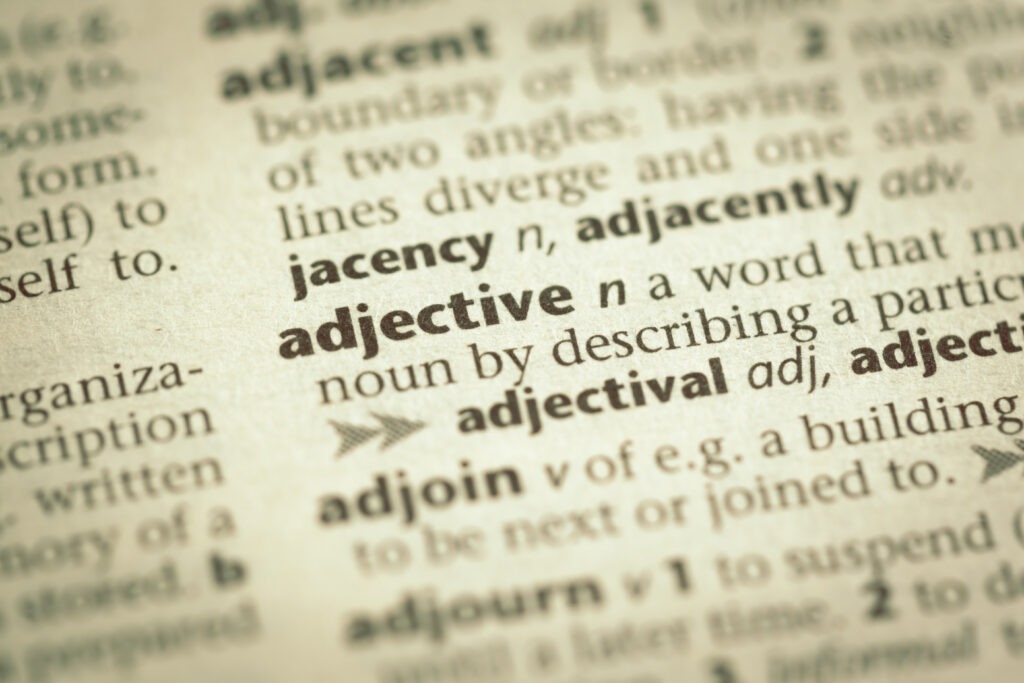 Adjective Definition - Language Year 7 English