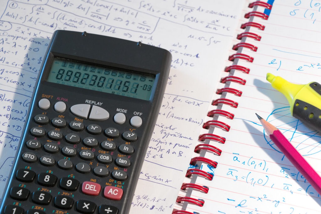 Calculator and maths notebook - QCE Maths Notes