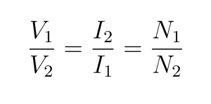 Transformer Equation - VCE Physics Formula Sheet