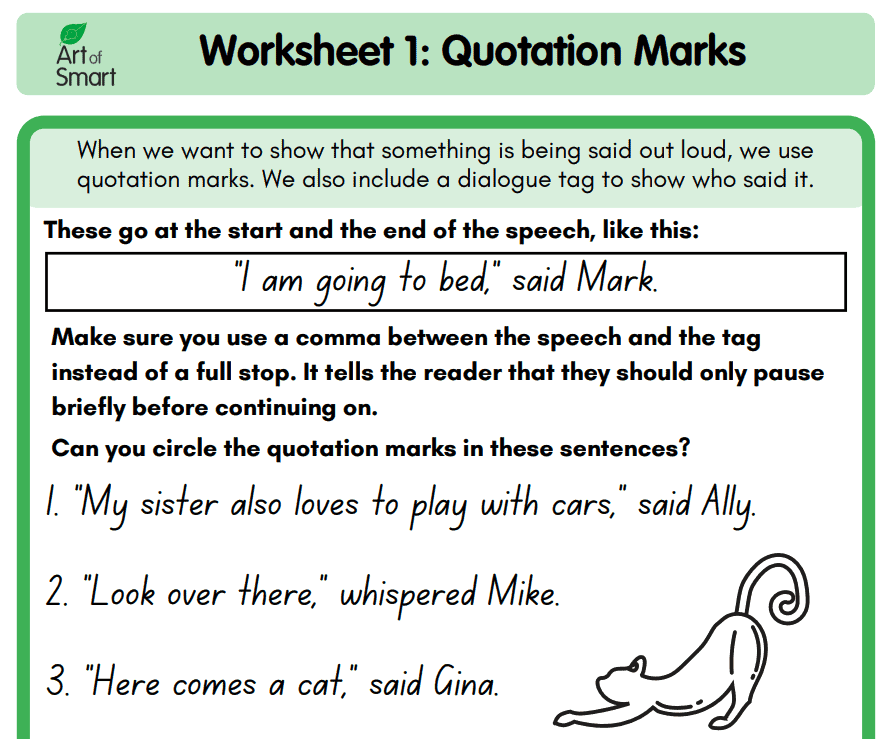 Year 3 Punctuation Worksheets Preview