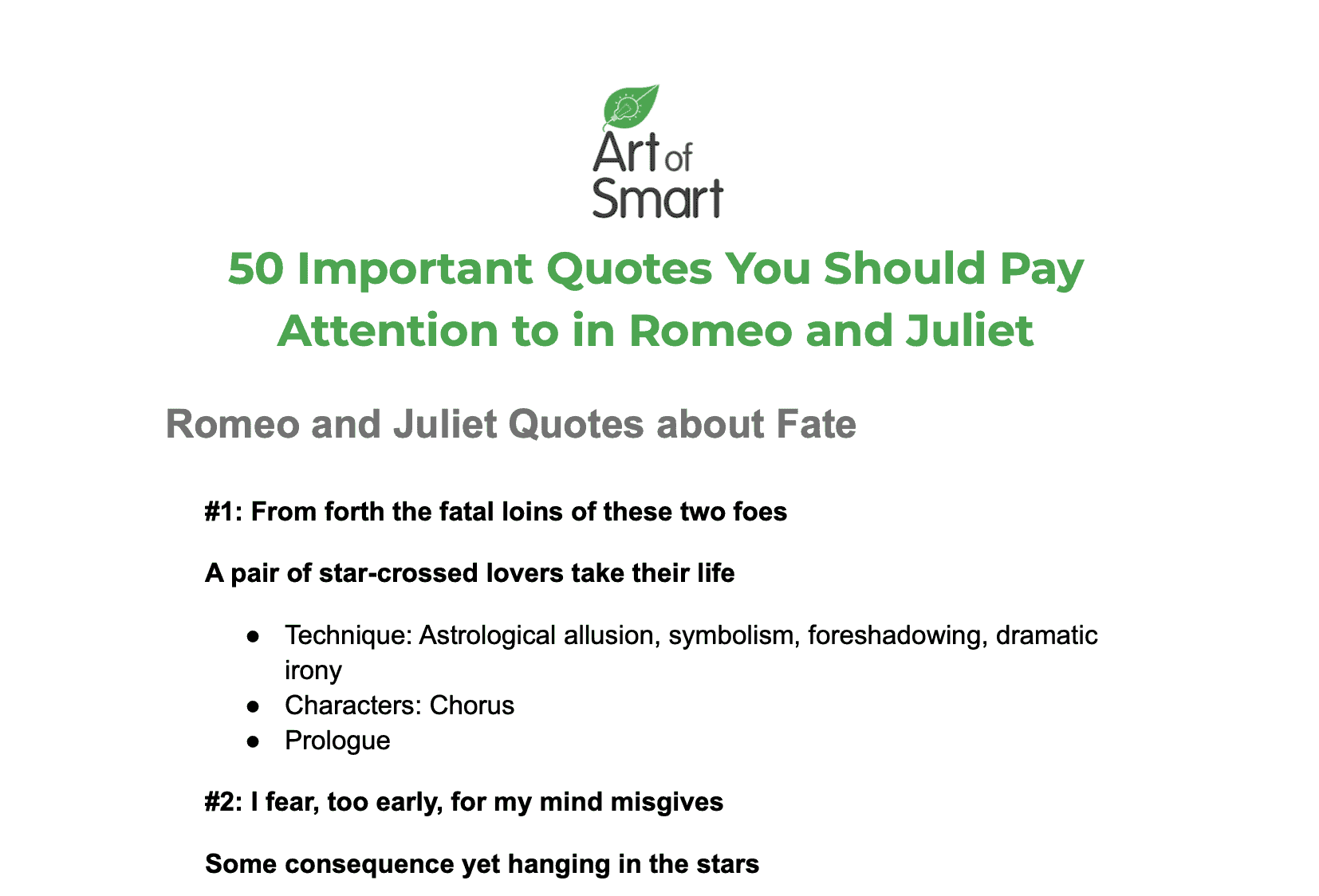 Romeo quotes